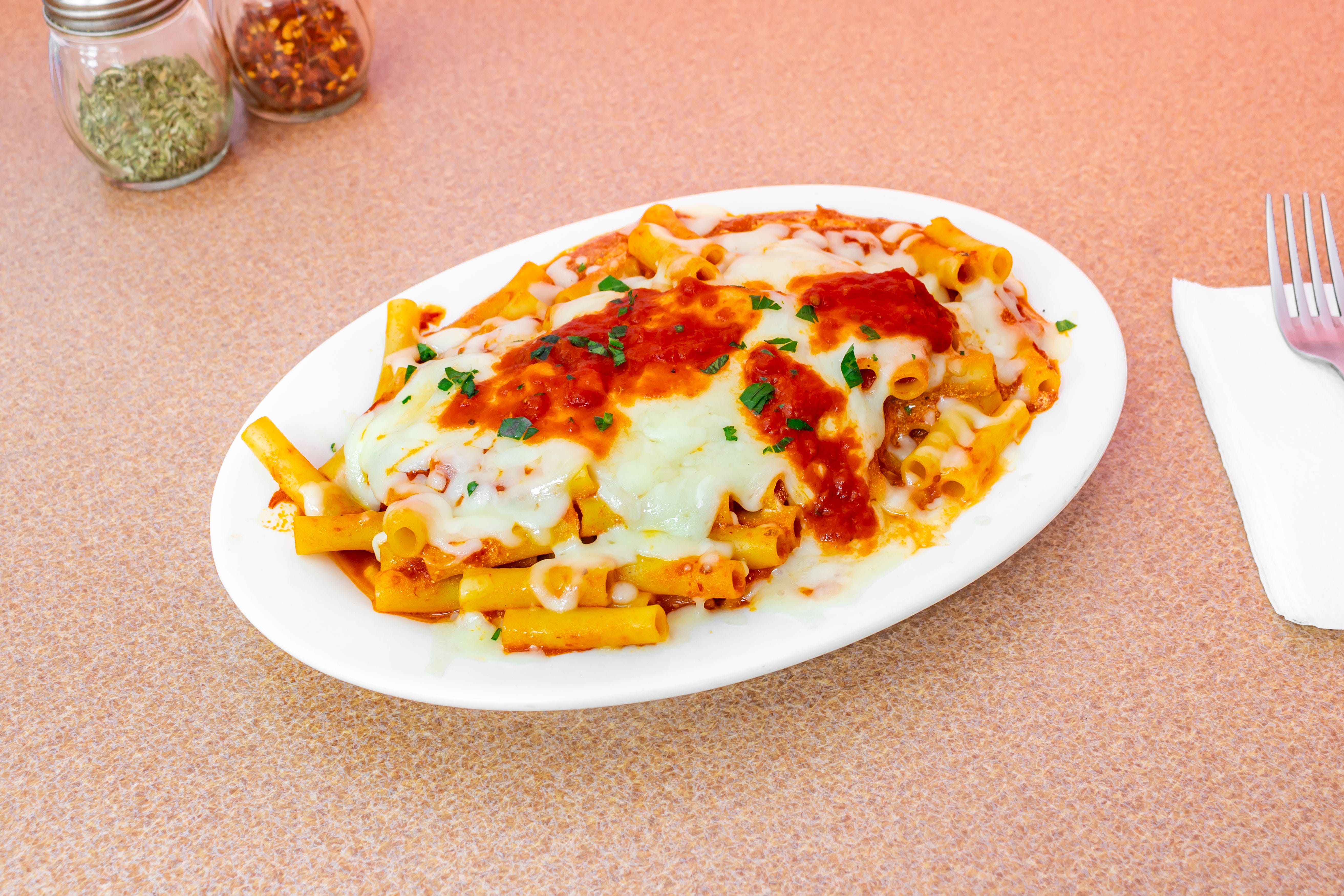 Order Baked Ziti - Pasta food online from I Love NY Pizza store, Yonkers on bringmethat.com