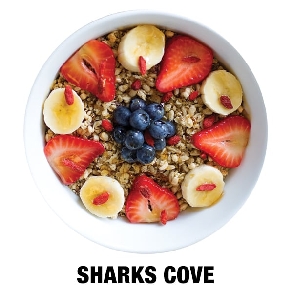 Order Sharks Cove Bowl food online from Banzai Bowls store, Huntington Beach on bringmethat.com
