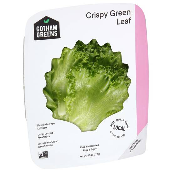 Order Gotham Greens · Crispy Green Leaf Lettuce (45 oz) food online from Jewel-Osco store, Oswego on bringmethat.com
