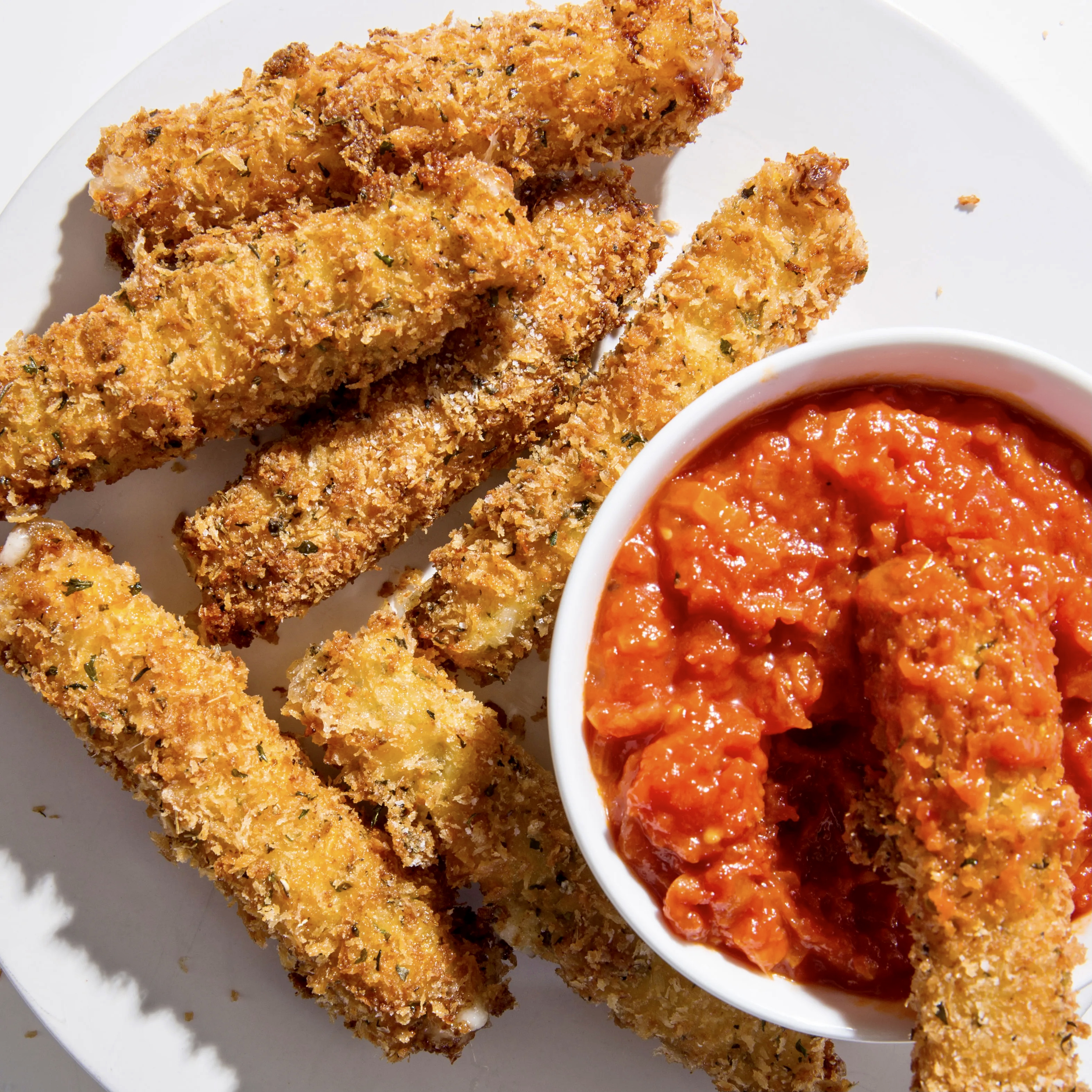 Order Mozzarella Sticks with Marinara Sauce food online from Boba Time store, Los Angeles on bringmethat.com