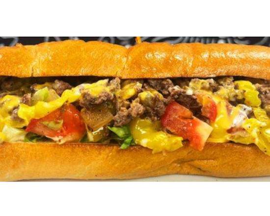Order Chopped Cheese Sandwich food online from Pepper Farm Deli store, Santee on bringmethat.com