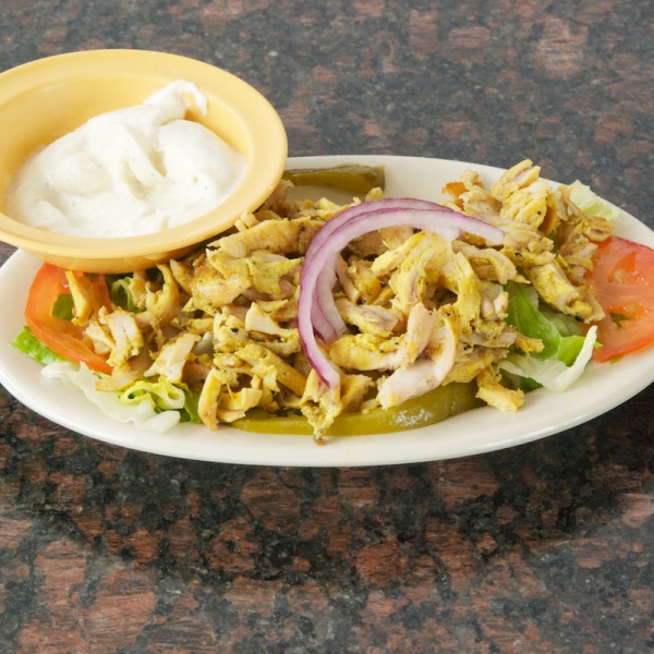 Order C5. Chicken Shawarma Plate food online from Al Basha Mediteranean store, Webster on bringmethat.com
