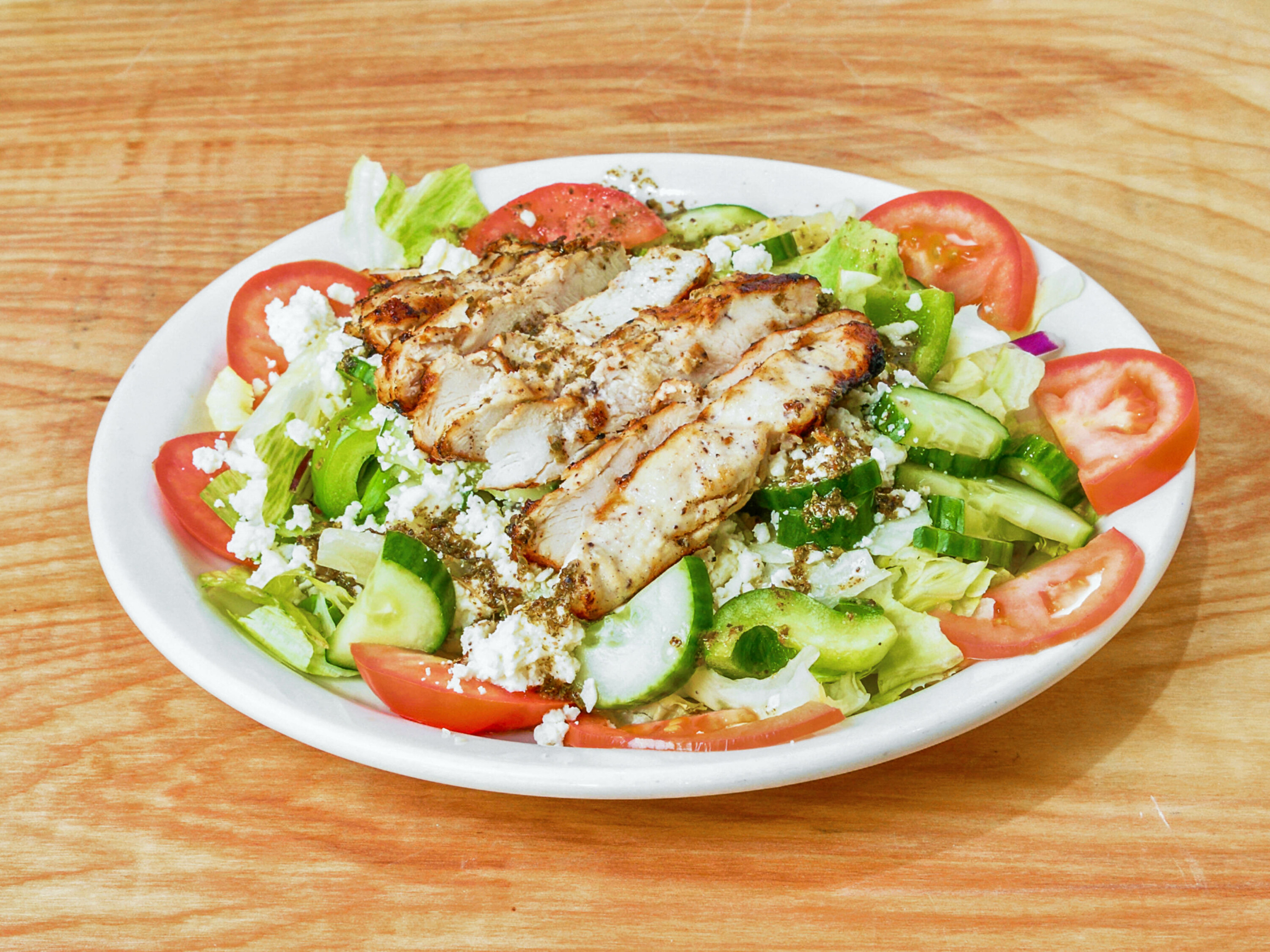 Order House Greek Salad food online from Damascene Grill store, Sylvania on bringmethat.com