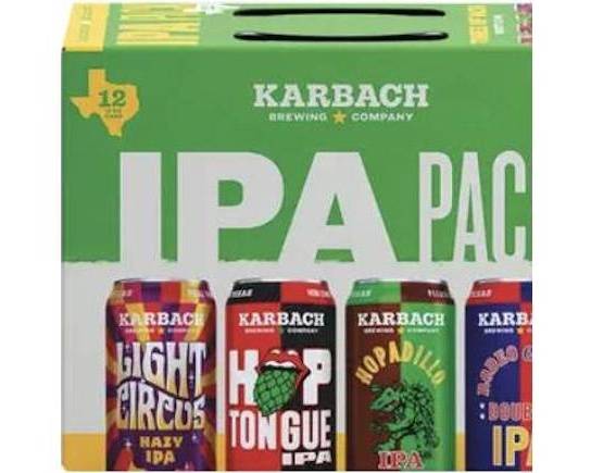 Order Karbach Variety IPA, 12pk-12oz can beer food online from Cold Spring Liquor store, Liberty Hill on bringmethat.com