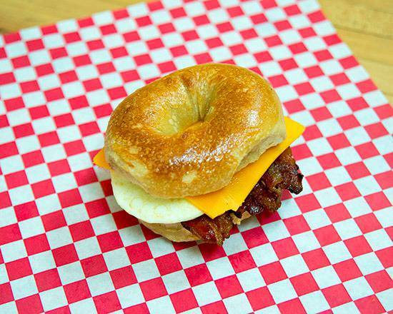 Order Bacon, Egg, and Cheese Bagelwich food online from Bullfrog Bagels Food Truck store, Washington on bringmethat.com