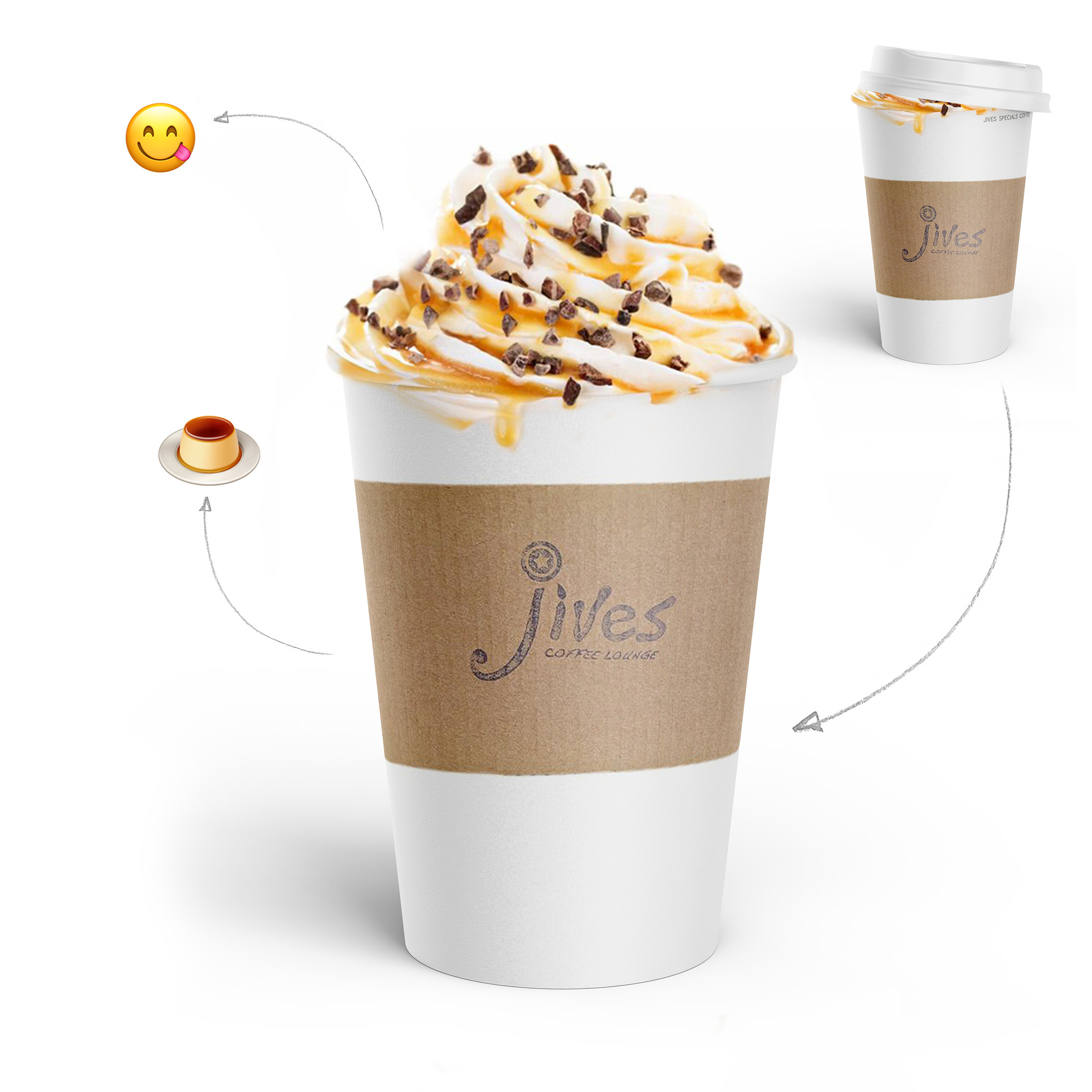 Order Caramel Delight Special Coffee food online from Jives Coffee Lounge store, Colorado Springs on bringmethat.com