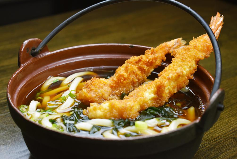 Order Shrimp Tempura Udon food online from Akaya Sushi, Izakaya & Ramen store, Richardson on bringmethat.com