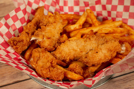 Order 3 Catfish Strips food online from Crazy Crab store, Greensboro on bringmethat.com