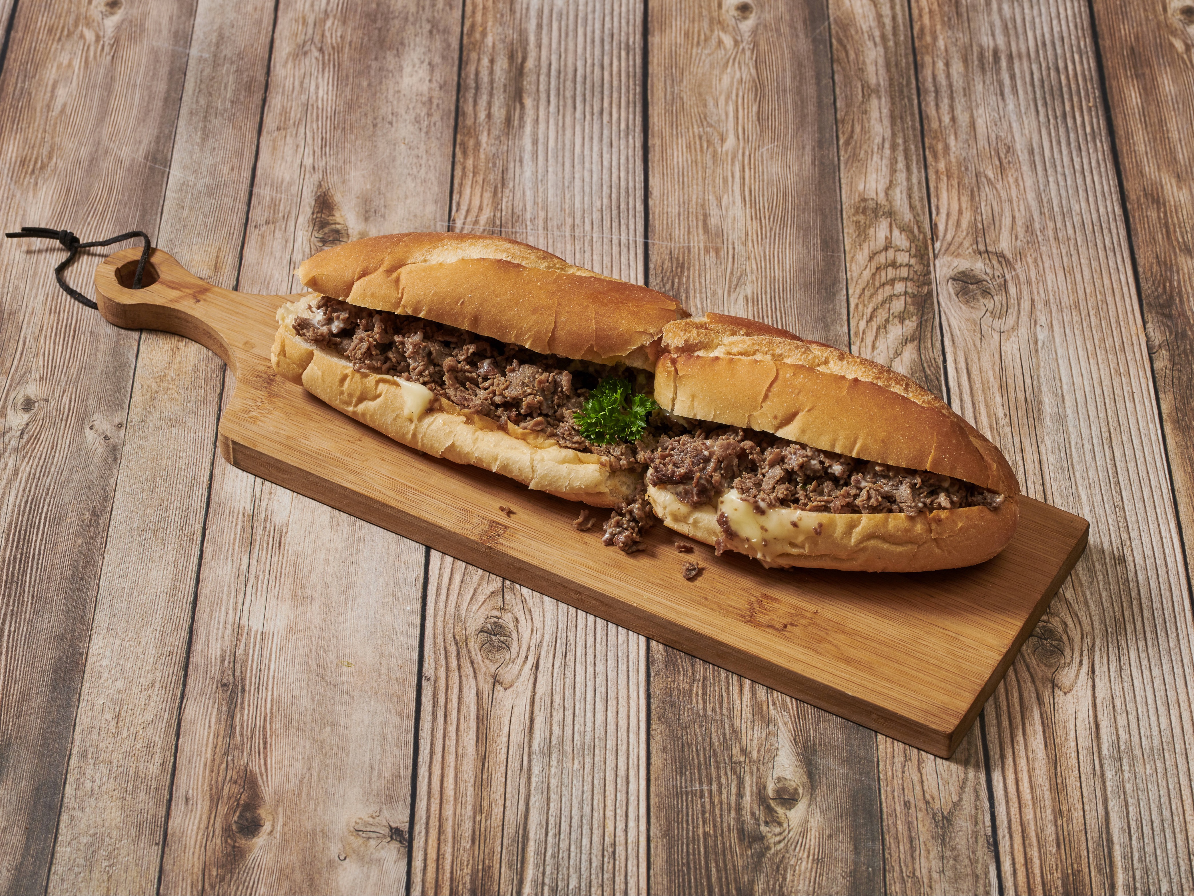 Order Steak Cheesesteak Sandwich food online from Fedora Bistro Cafe store, Lawrence Township on bringmethat.com