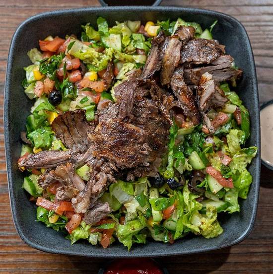 Order Beef Shawarma Salad food online from Abu Omar Halal store, Houston on bringmethat.com