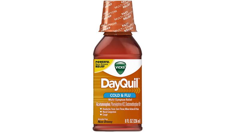 Order Vicks Dayquil Cold Flu Multi-Symptom Relief Liquid food online from Route 7 Food Mart store, Norwalk on bringmethat.com