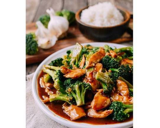 Order Chicken with Broccoli 芥蓝鸡 food online from China Cafe store, South Bend on bringmethat.com