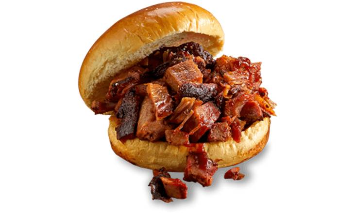 Order GEORGIA CHOPPED PORK SANDWICH food online from Famous Dave's Bar-B-Que store, Austin on bringmethat.com