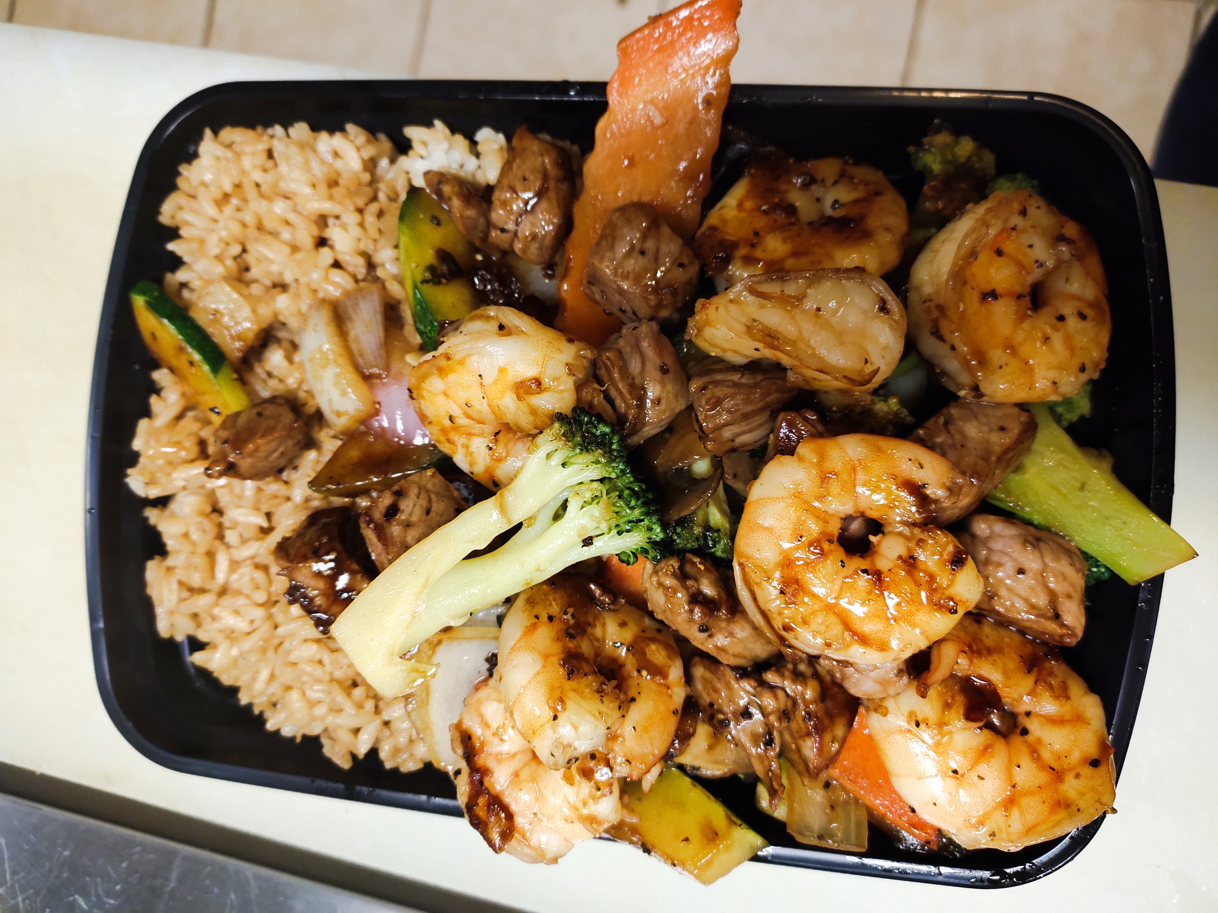 Order 8. Steak and Shrimp Hibachi food online from Jay Asian Fusion store, Longs on bringmethat.com