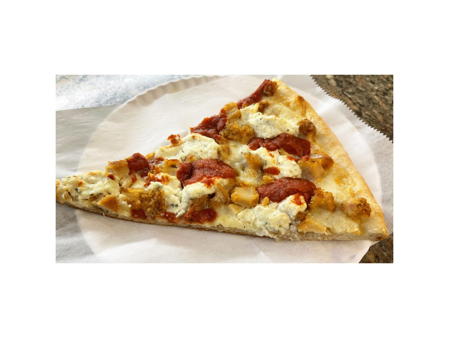 Order Chicken and Ricotta Slice food online from Previti Pizza store, New York on bringmethat.com