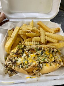 Order Chicken Philly Sandwich Only food online from Jen Fish Fry store, Fayetteville on bringmethat.com
