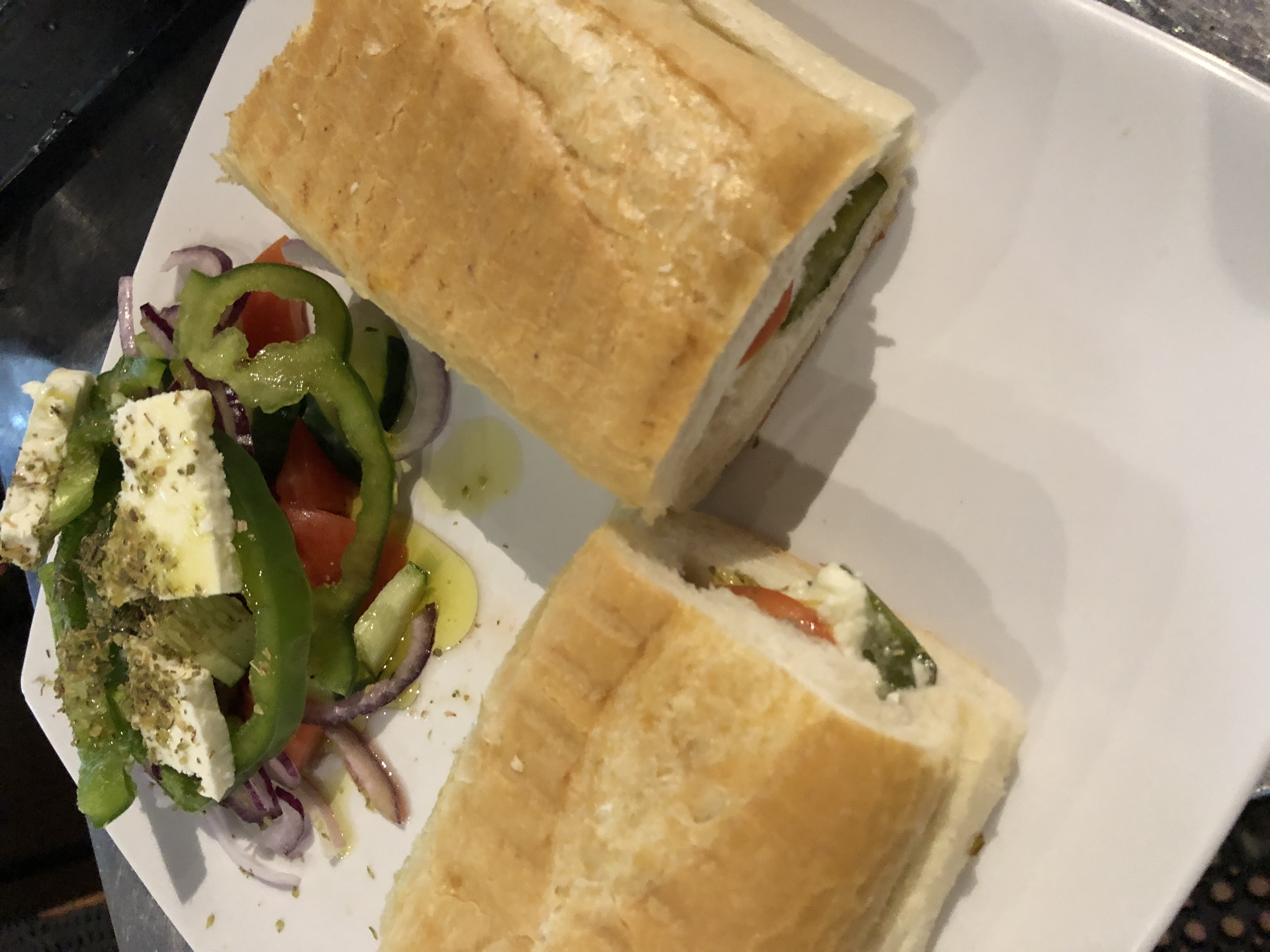 Order Greek Sandwich food online from Iguana Cafe store, Chicago on bringmethat.com