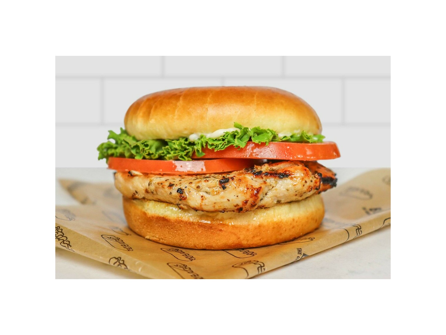 Order Char Grilled Chicken Sandwich food online from Buona store, Harwood Heights on bringmethat.com