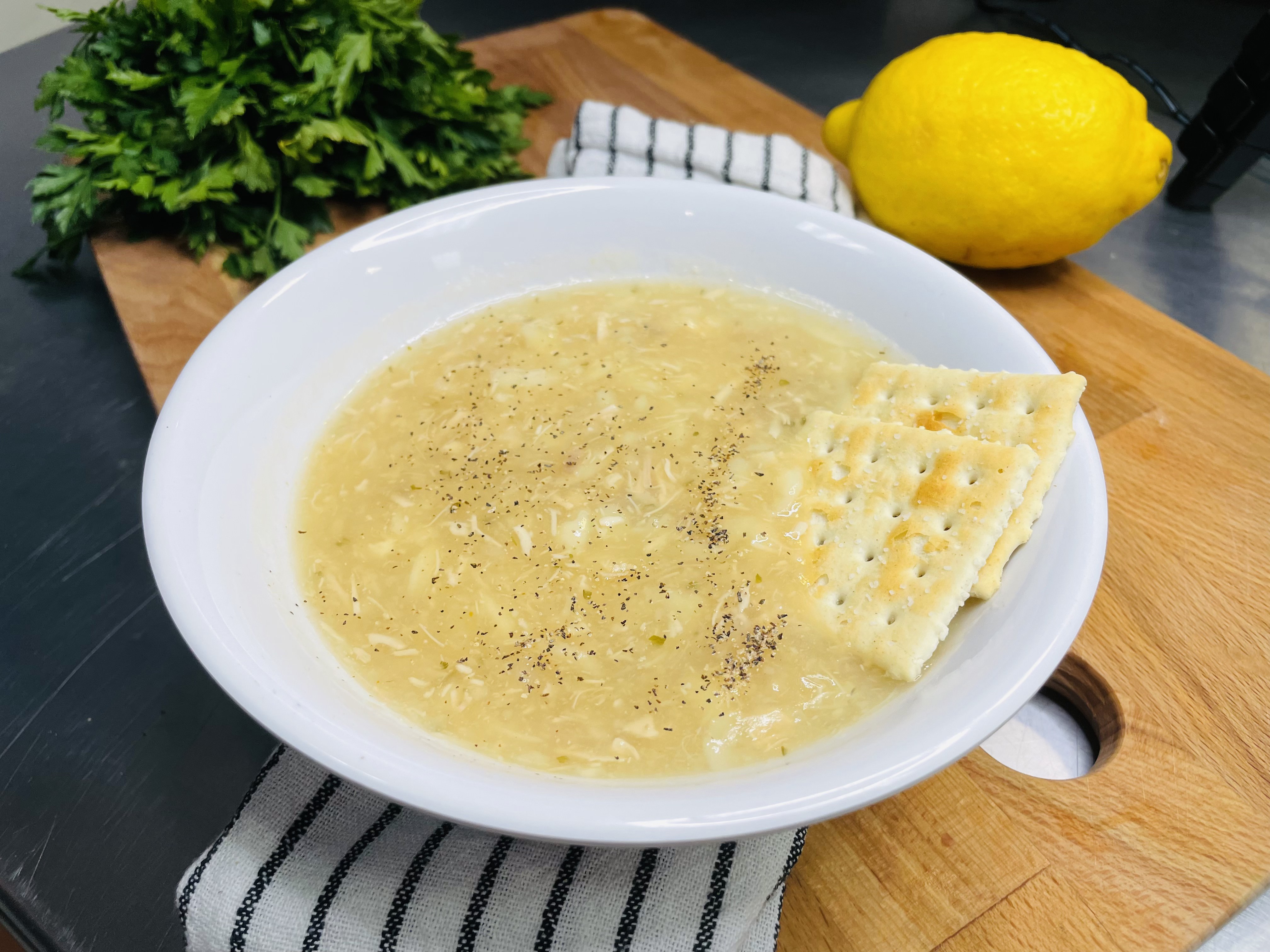 Order Avgolemono Soup food online from Greek Spot store, Sunnyvale on bringmethat.com