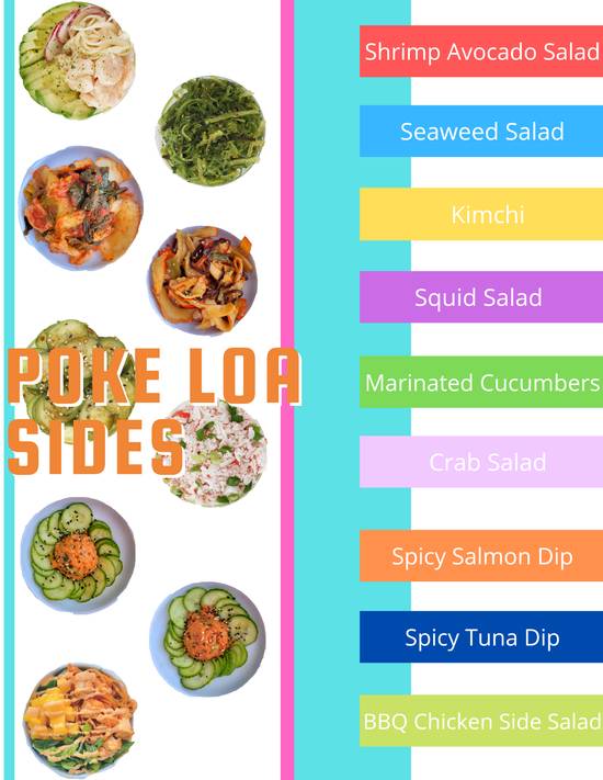 Order Sides Trio food online from Poke Loa store, New Orleans on bringmethat.com