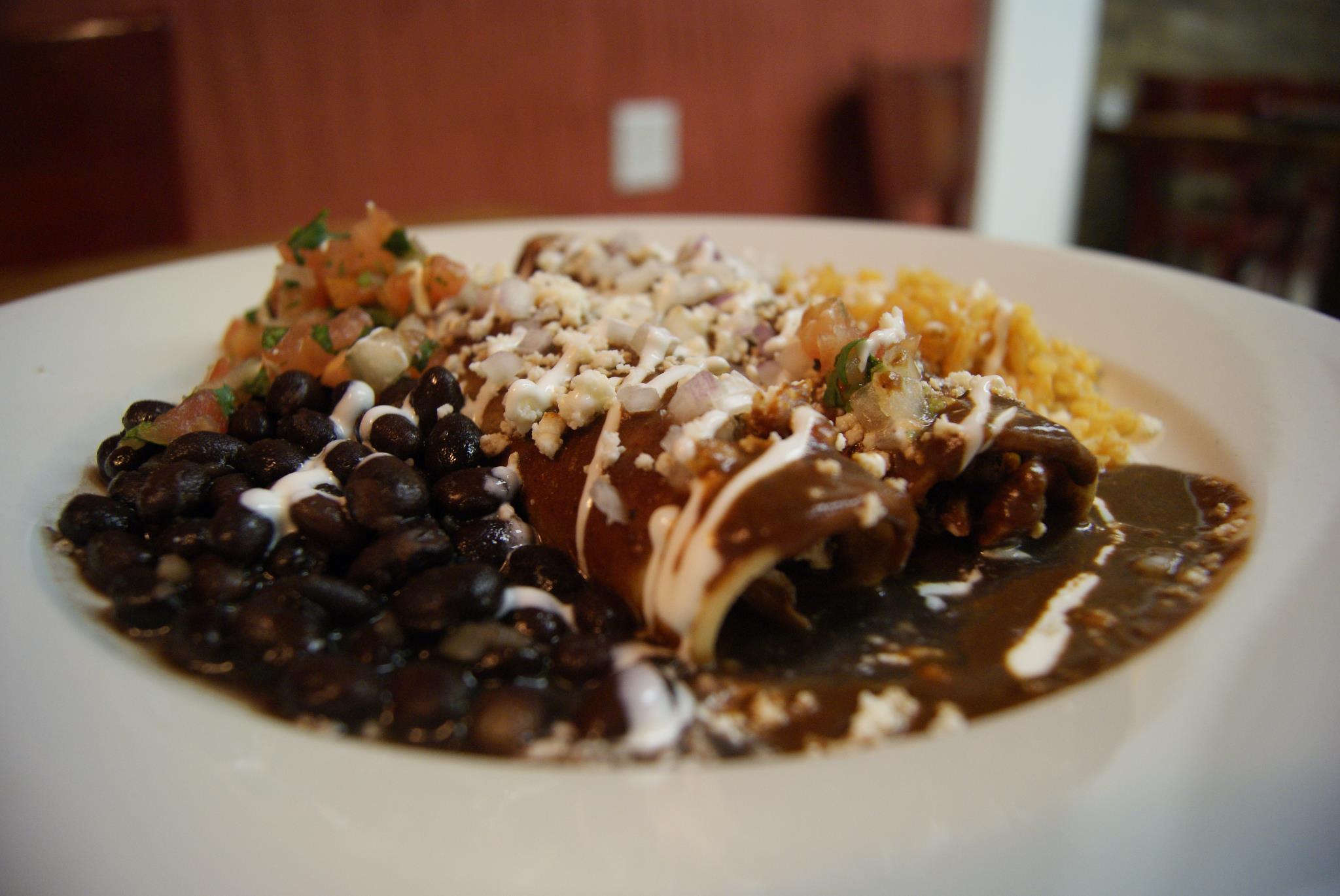 Order Enchiladas Mole food online from Tenoch Mexican store, Melrose on bringmethat.com