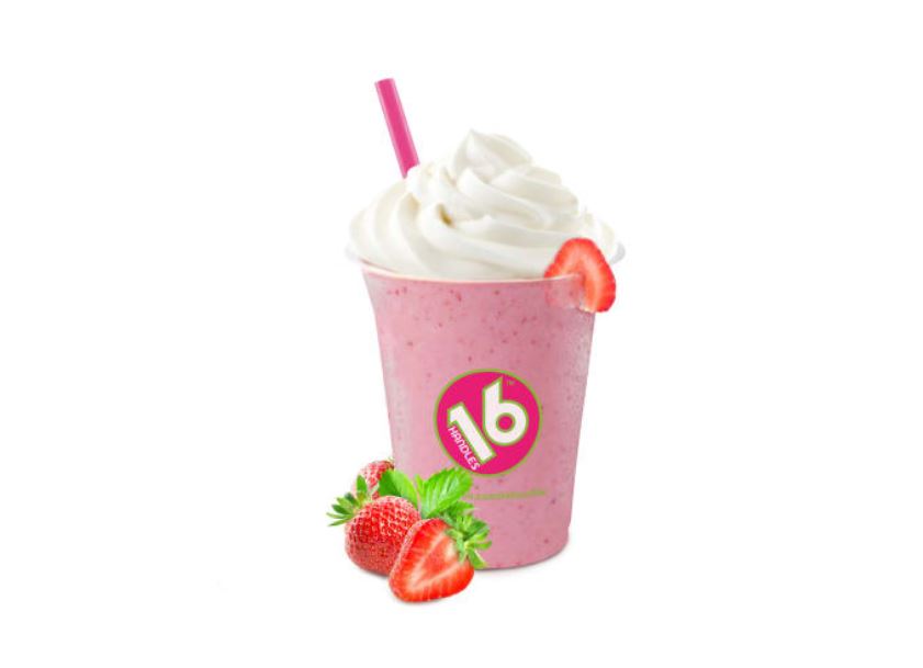Order Strawberry Shake food online from 16 Handles store, Stamford on bringmethat.com