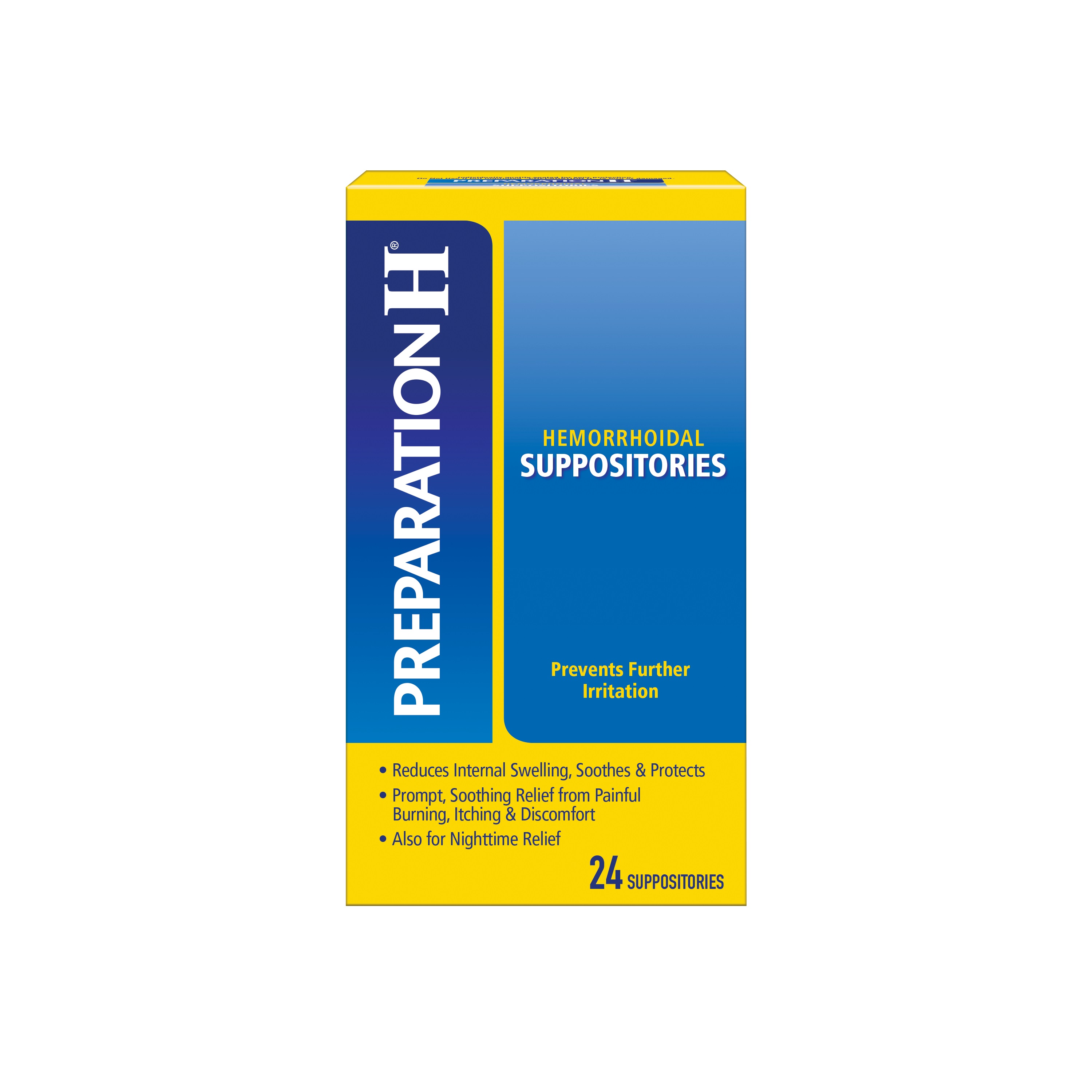 Order Preparation H Hemorrhoidal Suppositories - 24 ct food online from Rite Aid store, Williamsville on bringmethat.com