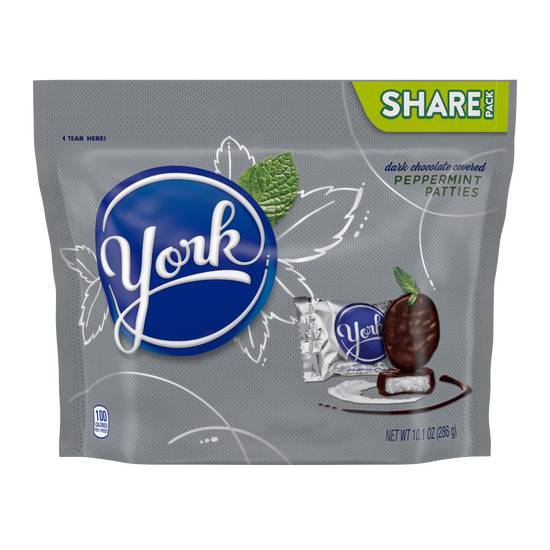 Order York Dark Chocolate Peppermint Patties Share Pack, 10.1 OZ food online from Cvs store, FALLON on bringmethat.com