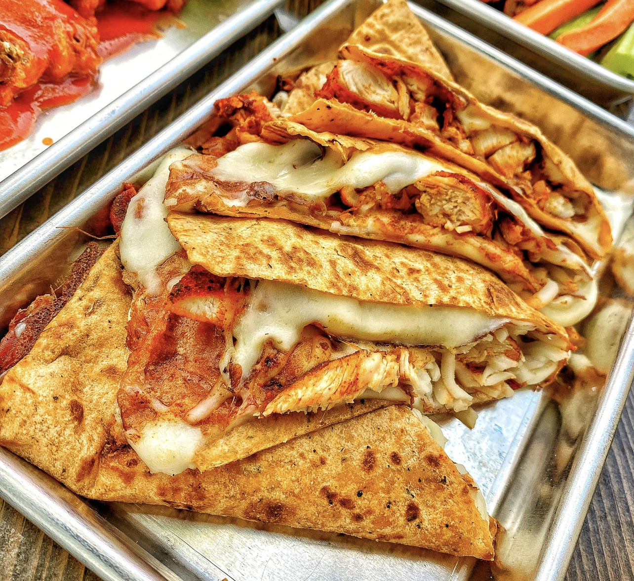 Order Cheese Quesadilla  food online from The Chicken Koop Express store, Montebello on bringmethat.com