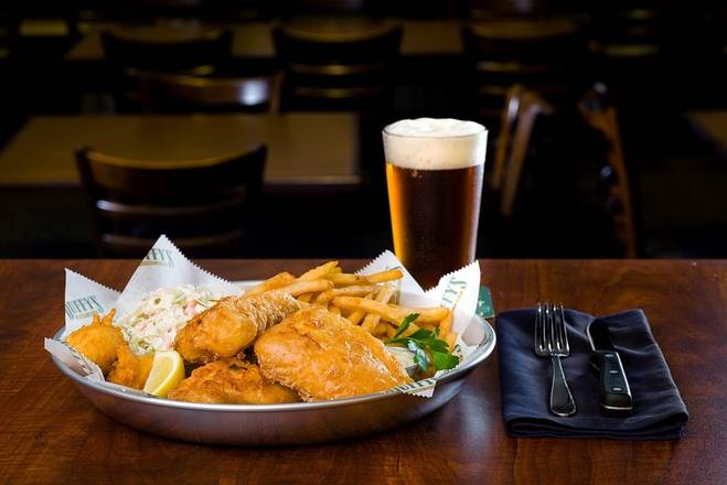 Order Beer-Battered Fish 'N Chips food online from Duffy Sports Grill store, West Palm Beach on bringmethat.com