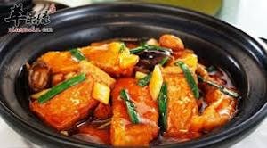 Order J6. Tofu with Brown Sauce 紅烧豆腐 food online from Garage Restaurant store, San Gabriel on bringmethat.com