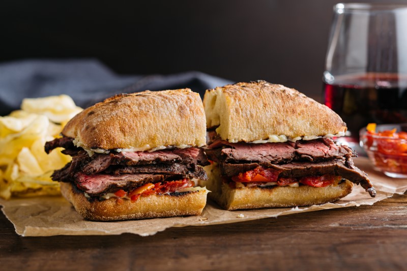 Order Grilled Grass Fed Steak Sandwich food online from Urban Plates store, Irvine on bringmethat.com