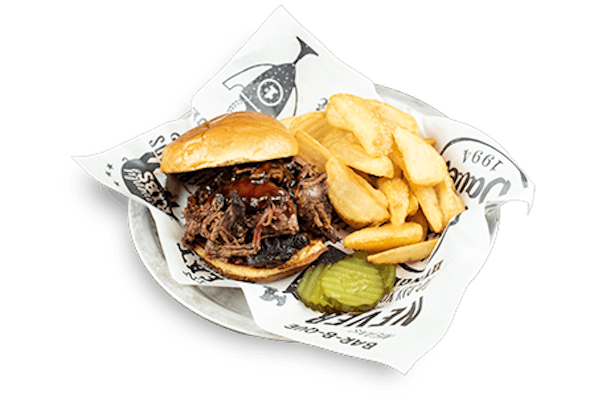 Order BBQ Beef Sandwich food online from Famous Daves Bar-B-Que store, Reno on bringmethat.com