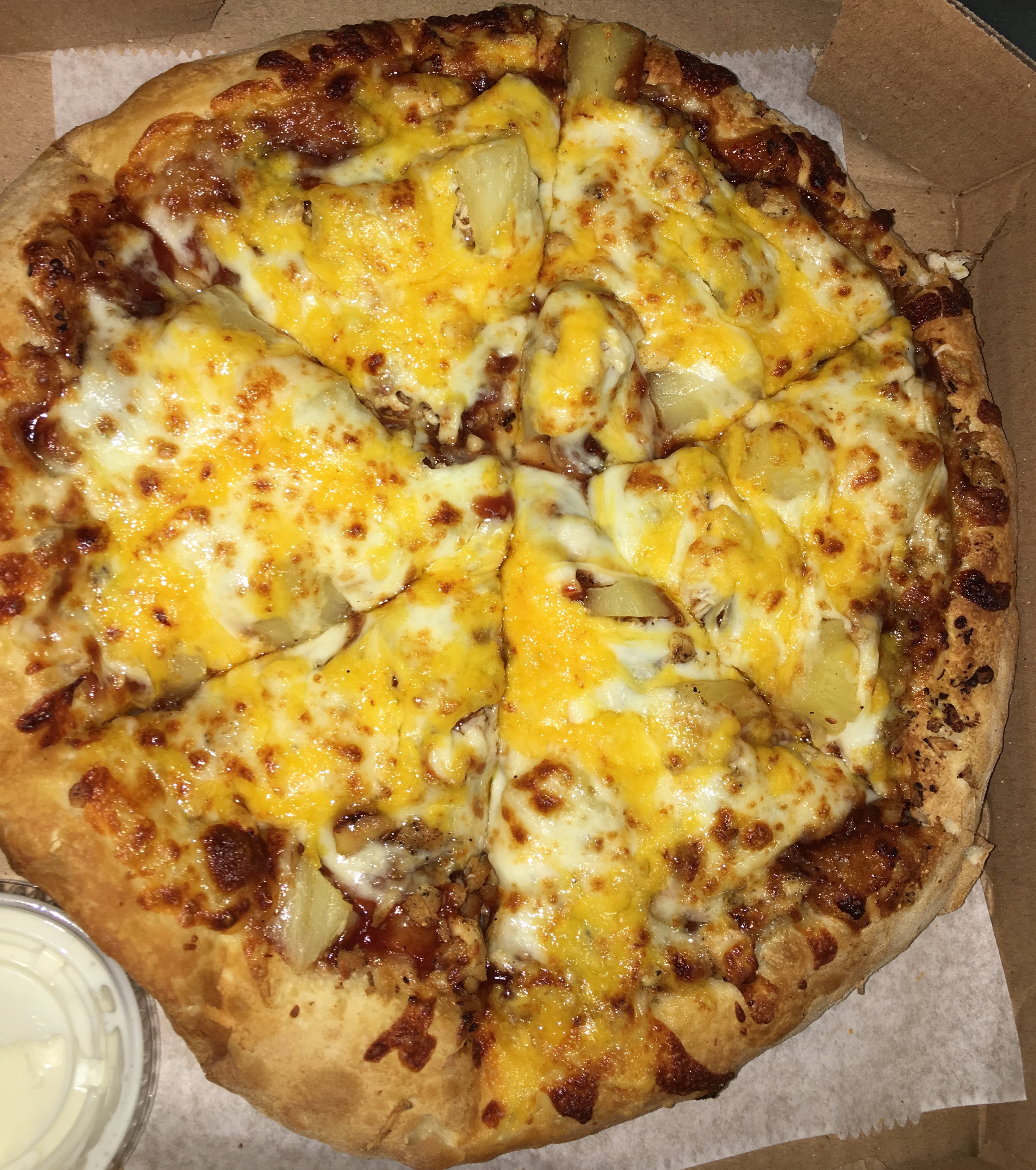 Order BBQ Chicken Pizza food online from Quesadilla House store, Pittsburgh on bringmethat.com