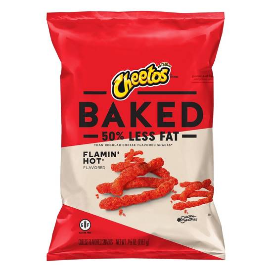 Order Cheetos Cheese Snacks Flamin Hot Flavored Baked (7.625 oz) food online from Rite Aid store, Eugene on bringmethat.com