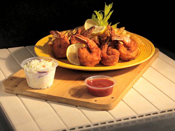 Order Small Jumbo Shrimp Dinner [7 Pcs] food online from Captain Sam Fish & Chicken store, San Diego on bringmethat.com
