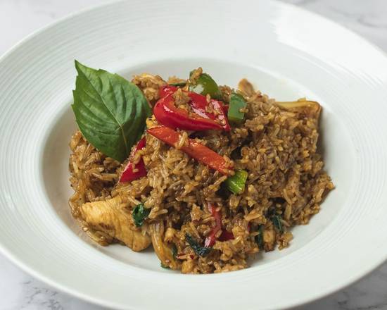 Order Thai Spicy Basil Fried Rice (Gluten Free Sauce) food online from Thai Curry store, Arlington on bringmethat.com