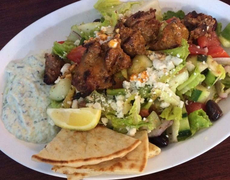 Order Lamb Salad food online from Mikonos Grill store, Milpitas on bringmethat.com