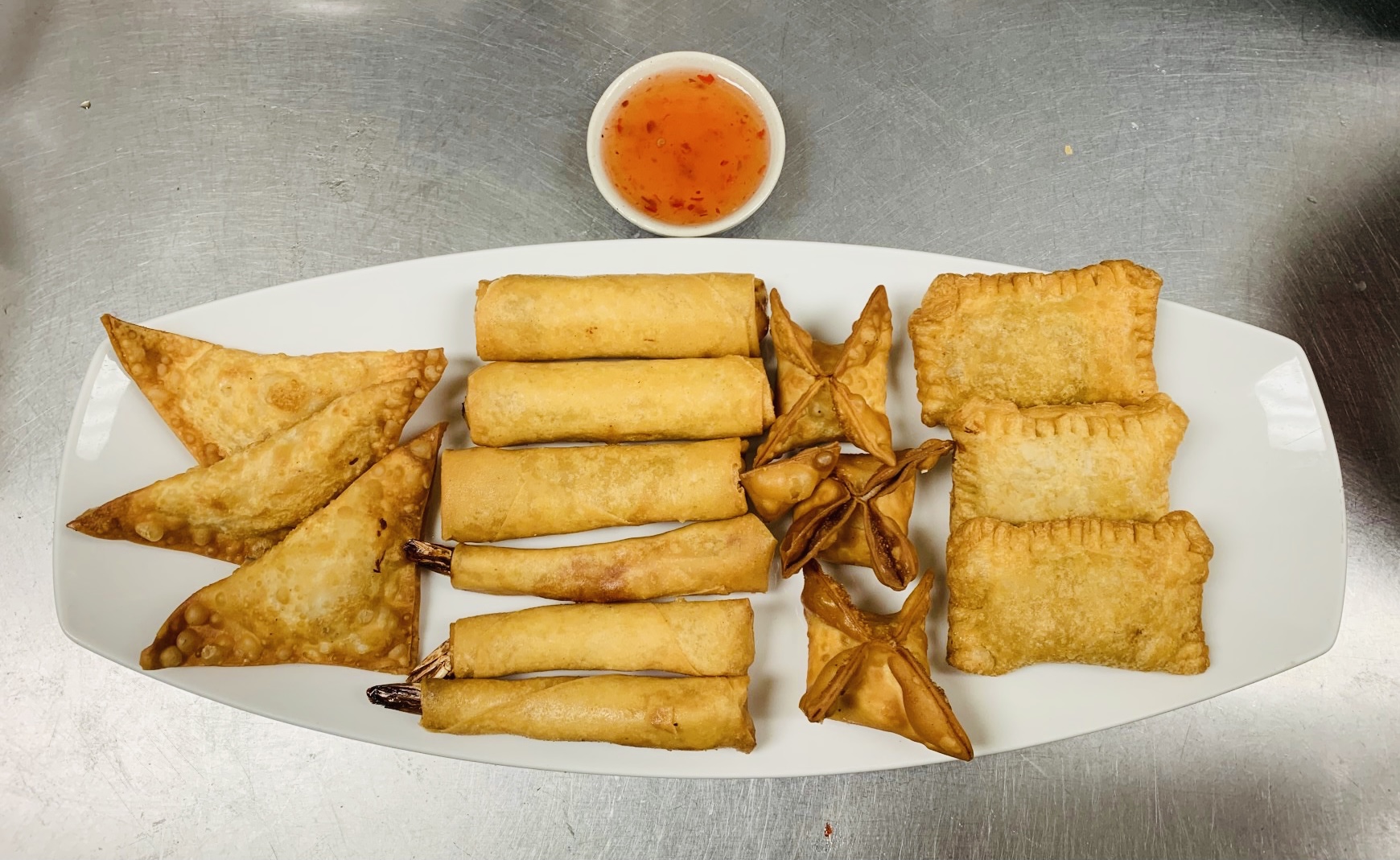 Order Mixed Appetizer 15 pcs food online from Taan Thai store, Bergenfield on bringmethat.com