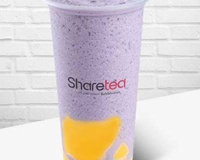 Order Taro Ice Blended with Pudding food online from Sharetea store, Fort Worth on bringmethat.com