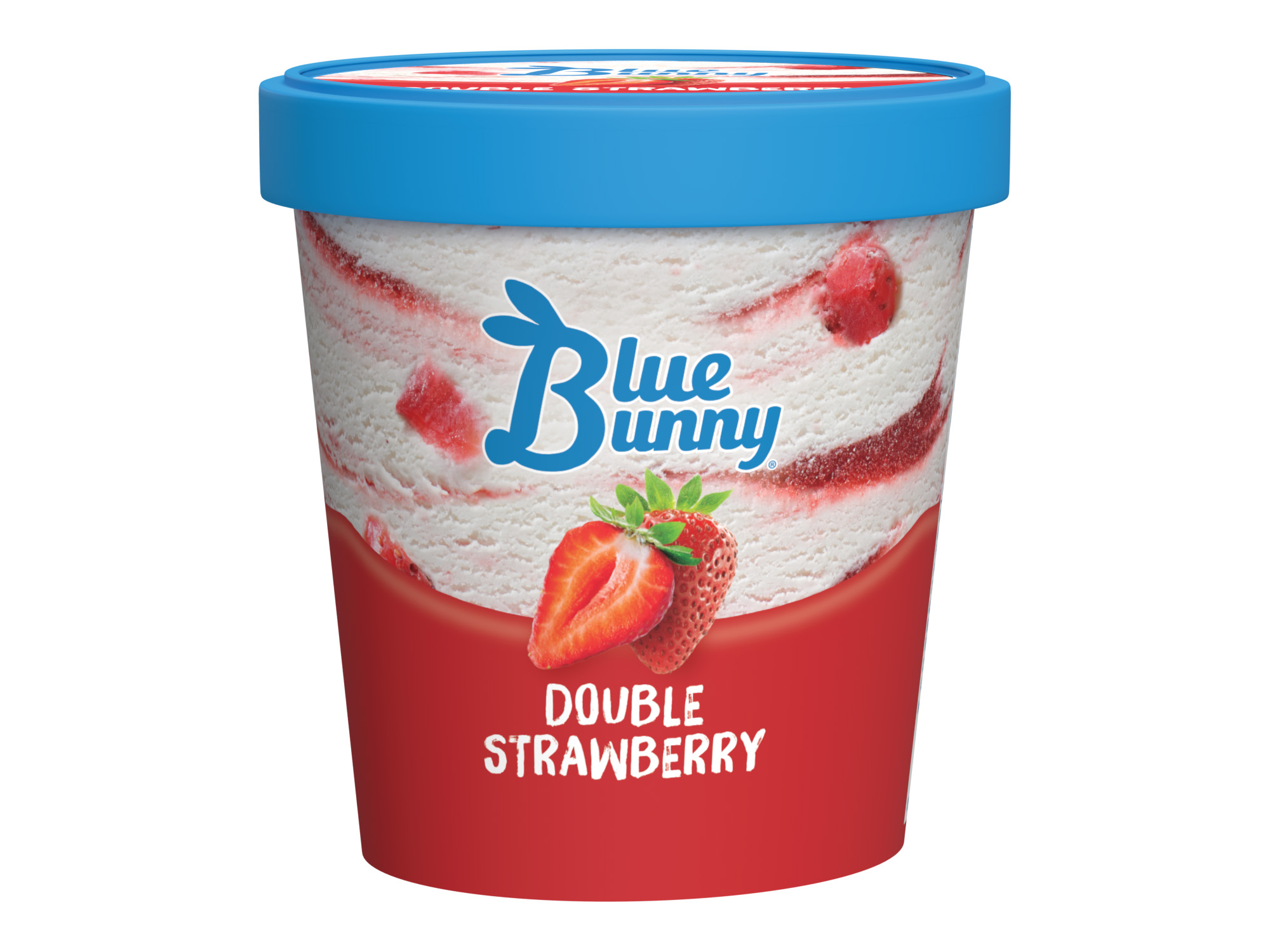 Order Blue Bunny Double Strawberry Ice Cream , 16 fl oz food online from Huck store, Owensboro on bringmethat.com