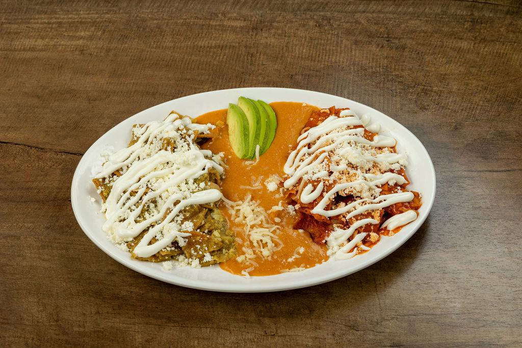 Order Chilaquiles Verdes food online from Culichis & Beer Mira Loma store, Mira Loma on bringmethat.com