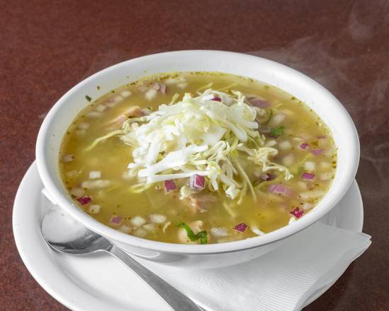 Order Pozole Verde food online from Los Burritos Tapatios store, Bolingbrook on bringmethat.com
