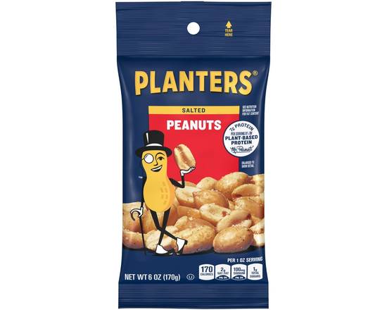 Order Planters Peanuts Salted 6oz food online from Johnny Rockets store, Aliso Viejo on bringmethat.com