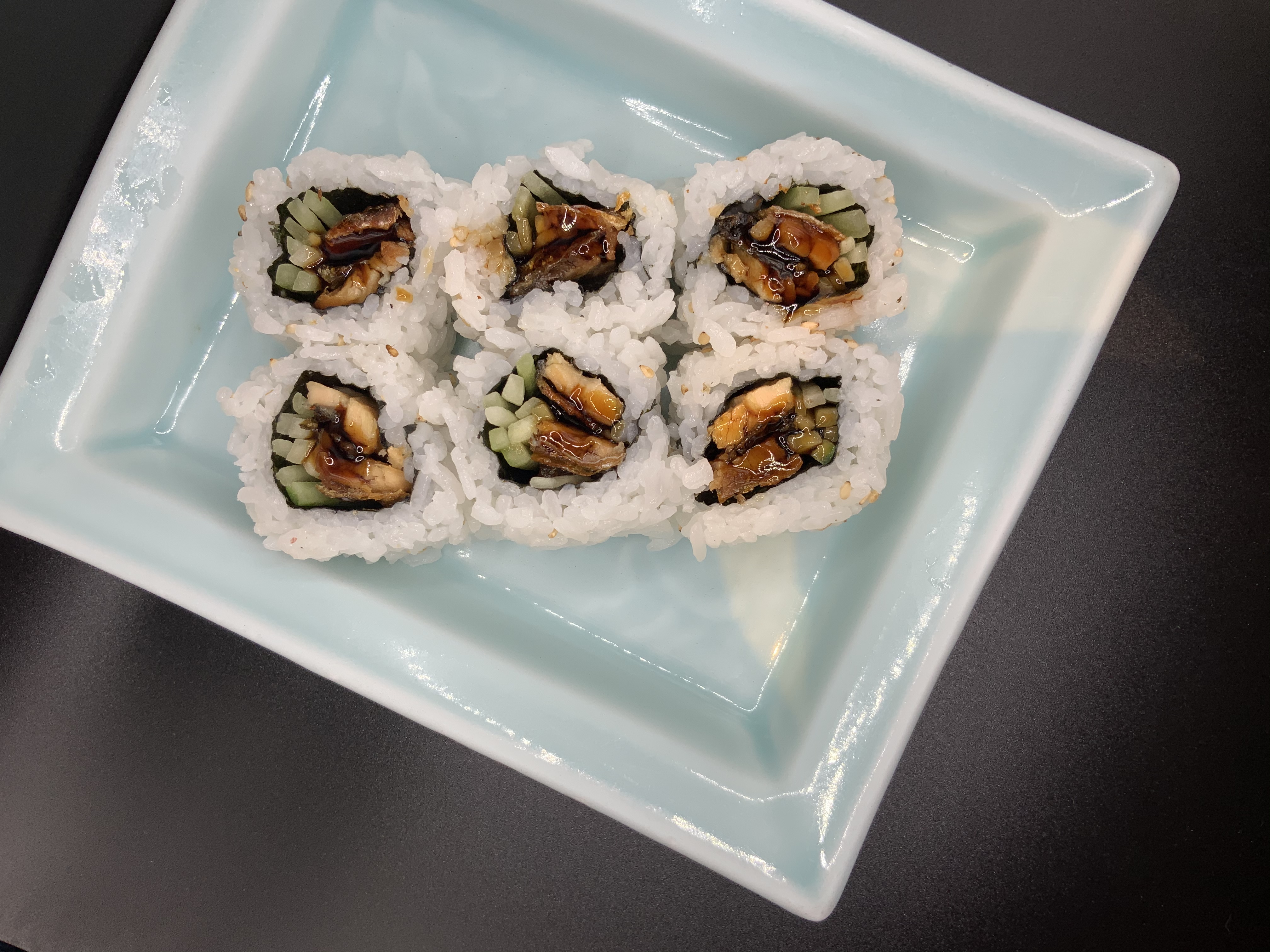 Order 6 Piece Salmon Skin Maki food online from Cocoro Japanese store, Chicago on bringmethat.com