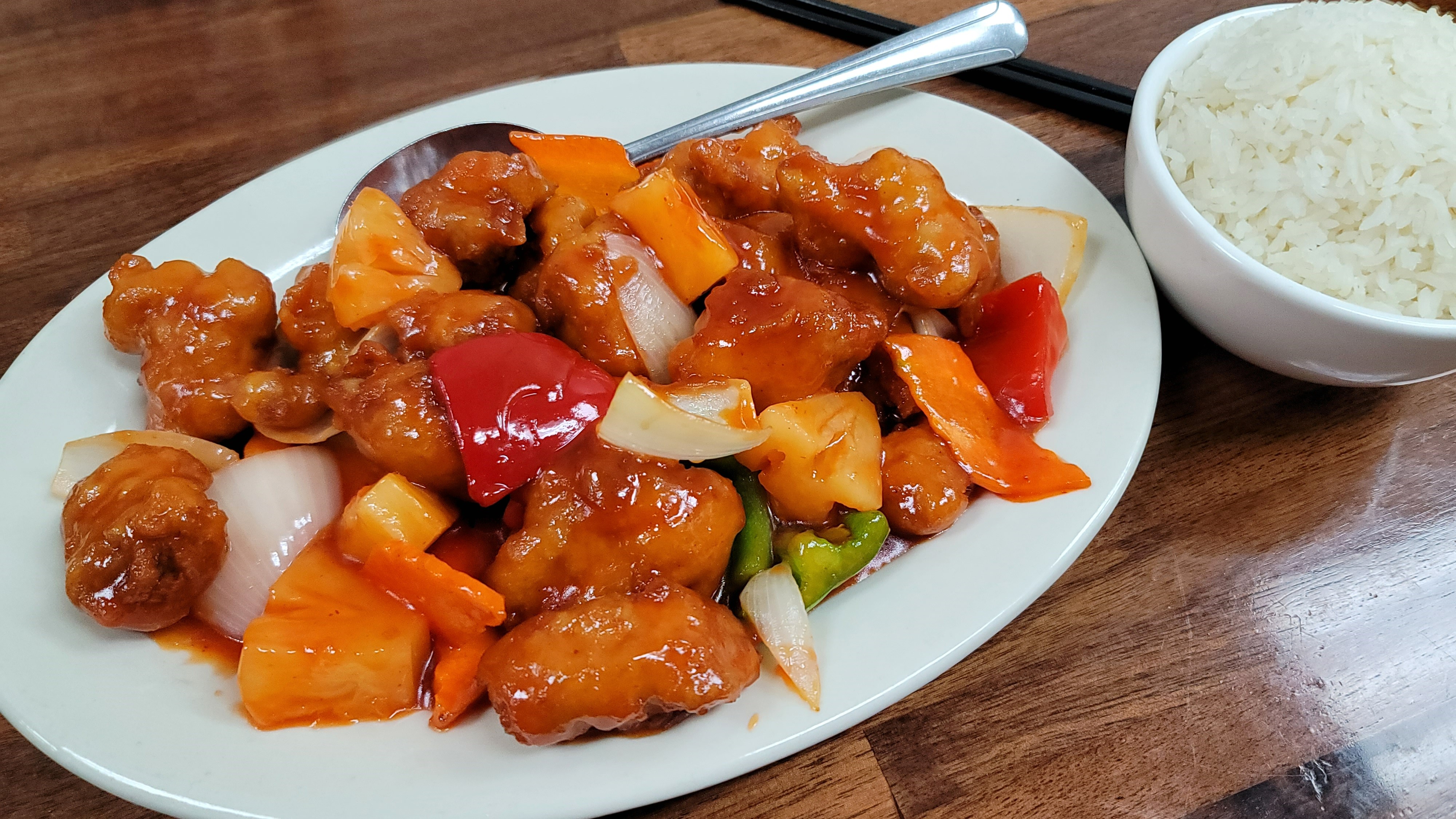 Order Sweet & Sour Pork food online from China Cafe store, Austin on bringmethat.com