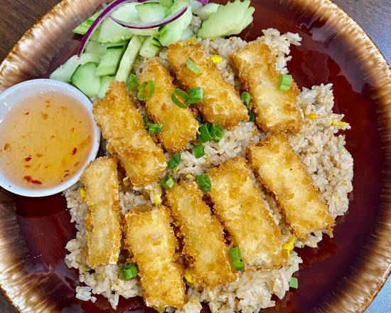 Order Thai Fried Rice with Tofu Tempura food online from Hello Thai store, Chicago on bringmethat.com