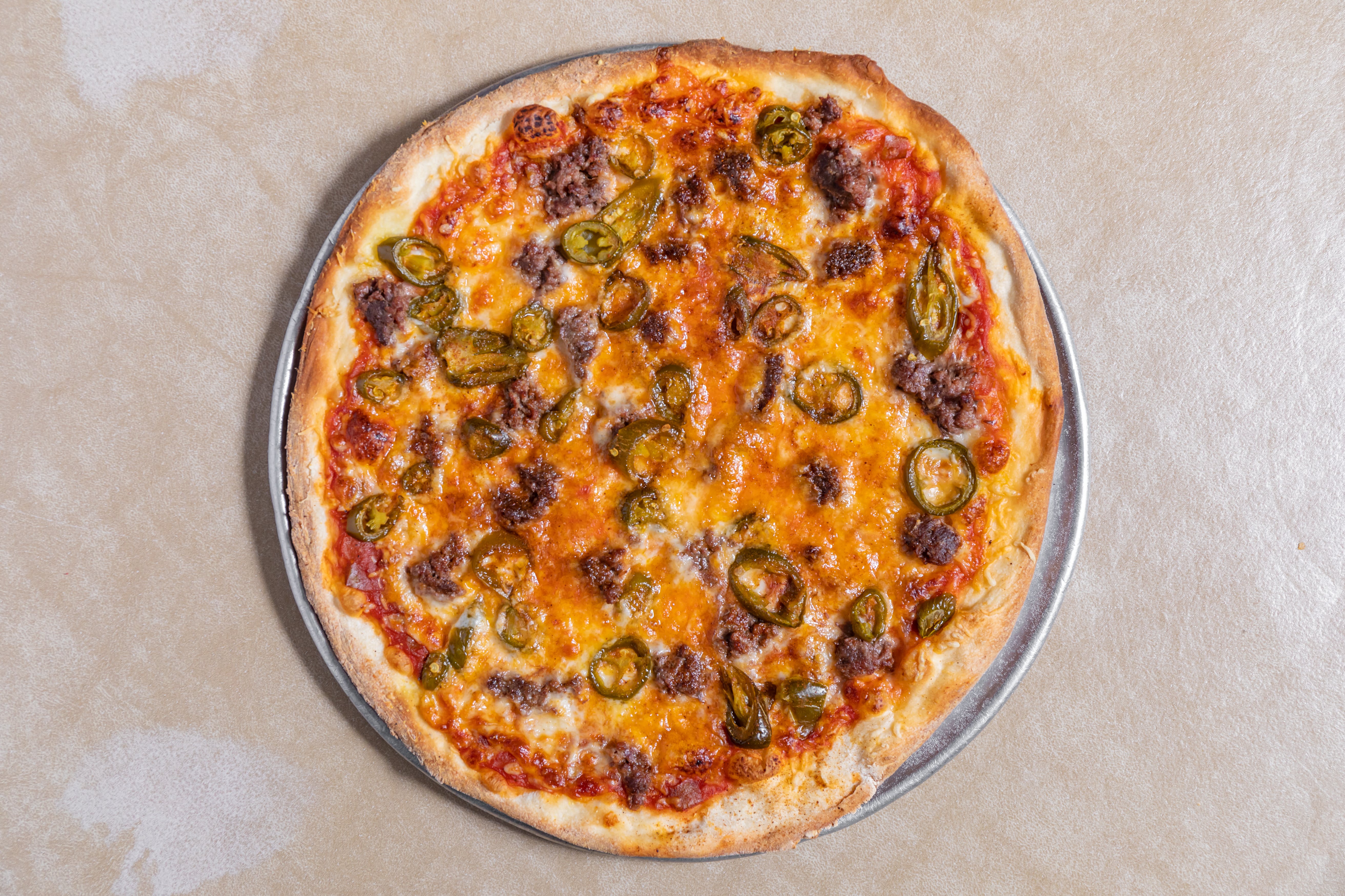 Order Taco Pizza - 12'' food online from Michael's Italian Restaurant store, Waukesha on bringmethat.com