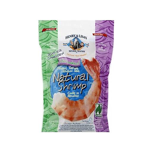Order Henry and Lisa's Natural Shrimp Uncooked Peeled Tail (8 OZ) 40644 food online from Bevmo! store, Albany on bringmethat.com