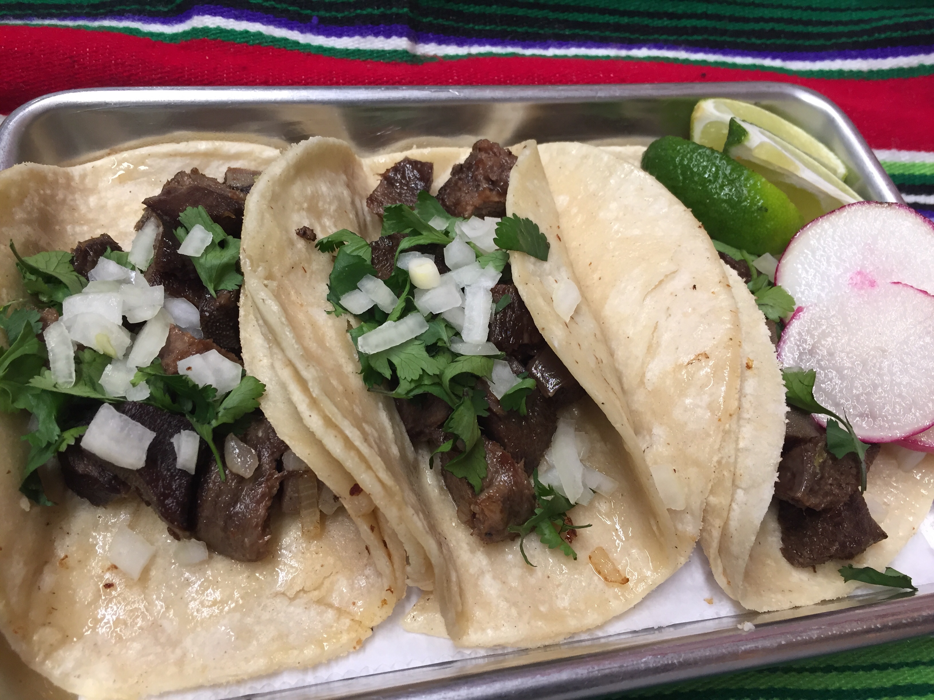 Order 3 Suadero (beef ) food online from Montes Cafe store, Seaside Heights on bringmethat.com
